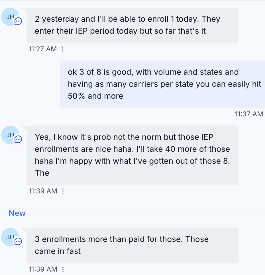 3 Enrollments From the First 8 - Then 40 More Requested