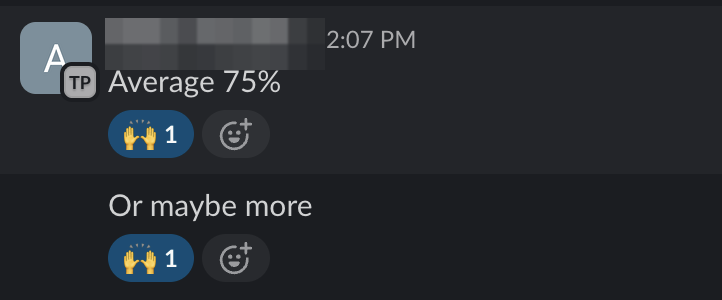 Agent Reports Approximately 75% Conversion
