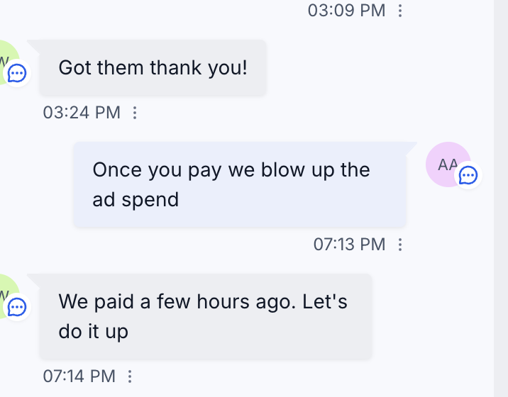 “We Paid a Few Hours Ago. Let’s Do It Up.”